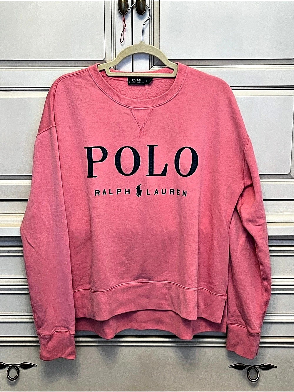 Ralph Lauren Polo Logo Sweatshirt in Pink Like New